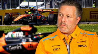 Brown ziet Norris crashen en laat van zich horen op social media