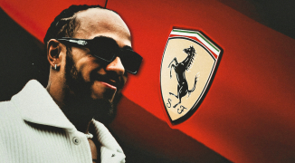 Hamilton WOWS as first official picture in Ferrari red revealed