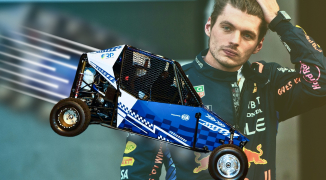 In beeld: Verstappen maakt plezier met FIA-cross car bij inlossen taakstraf