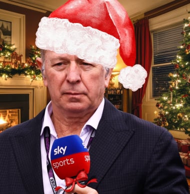 Martin Brundle enjoys Christmas party with British F1 stars