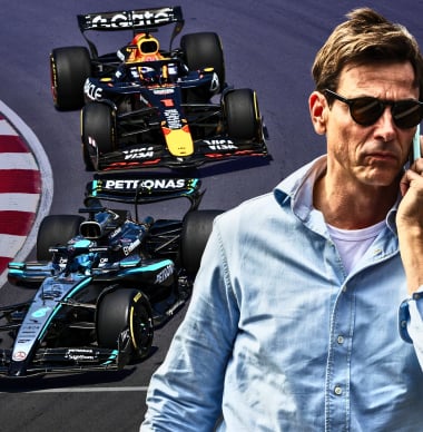 Wolff gevraagd naar Verstappen ondanks contractverlenging Russell: "Hier gaan we weer..."