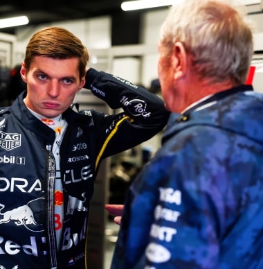 Sky Sports F1 insider reacts to Hadjar testing crash and Verstappen's 'evil look'