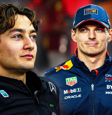 Verstappen en Russell in de zeik genomen bij F175: "Hebben jullie al gezoend?"