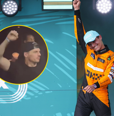 Verstappen en Norris vieren overwinning in Amerikaanse stripclub