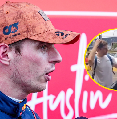 Verstappen 'klungelt' met kofferbak in Brazilië