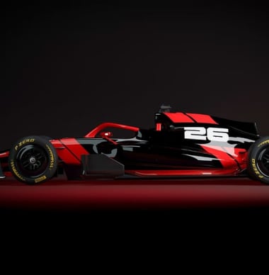 Fake 2026 F1 car takes to the track