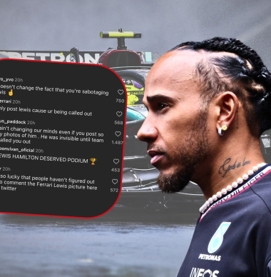 Mercedes krijgt de wind van voren op social media na 'naaien' van Lewis Hamilton