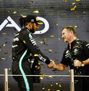 Horner neemt hoed af voor Hamilton: "Hij deed het met waardigheid en respect"