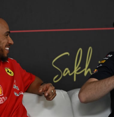 F1 rivals no more? Lewis Hamilton and Max Verstappen get the giggles in Bahrain