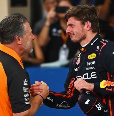 Brown reageert op wereldtitel Norris: "Als je Max kan verslaan, heb je het goed gedaan"