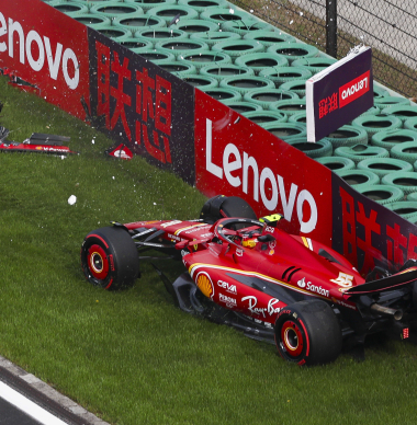 La SOBREHUMANA reacción de Sainz en China