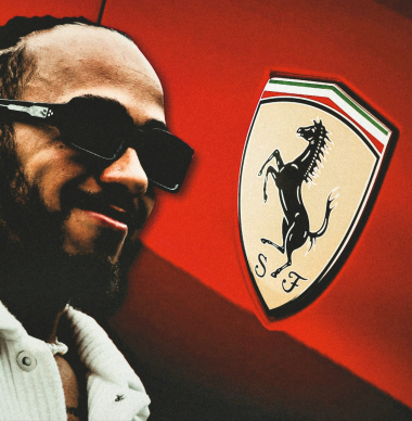 Hamilton WOWS as first official picture in Ferrari red revealed