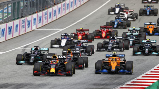AustrianGP, start, Verstappen, Norris 