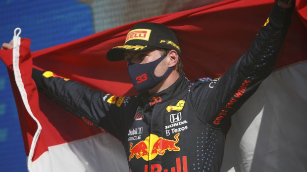 Max Verstappen after his win in the Dutch Grand Prix