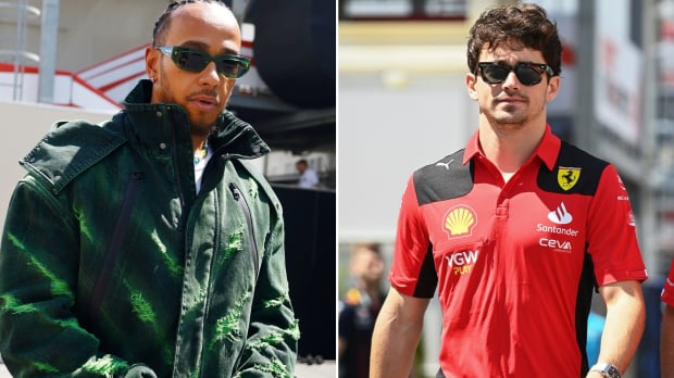 Lewis Hamilton and Charles Leclerc both made big Mercedes news at the Azerbaijan Grand Prix media day