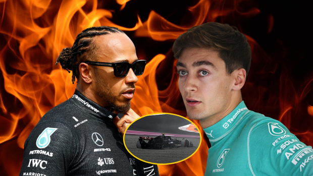 Russell, Hamilton, QatarGP