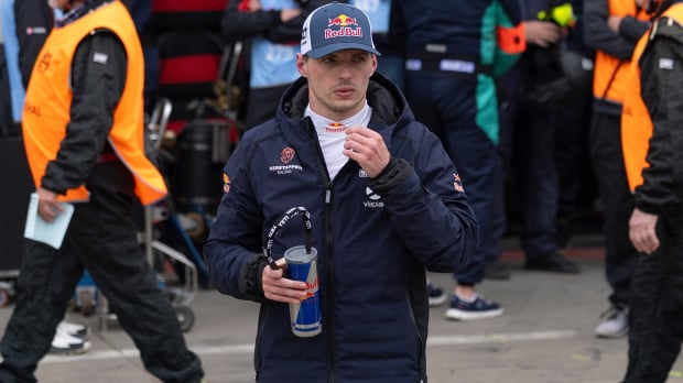 Verstappen in Nurburgring 24 Hours paddock looking deflated — Photo: © IMAGO