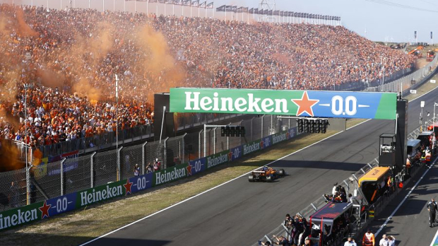 Max Verstappen driving in Zandvoort
