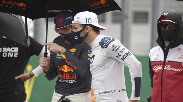 Max Verstappen and Pierre Gasly