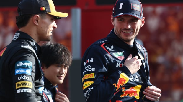 Max Verstappen and Lando Norris