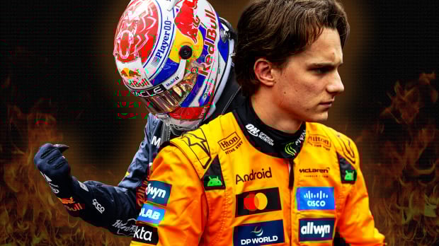 Oscar Piastri and Max Verstappen