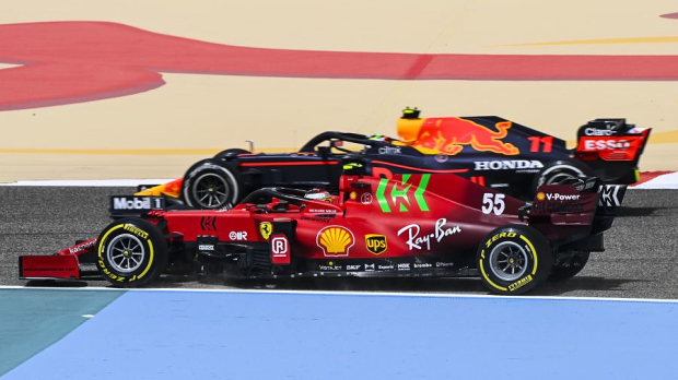 Carlos Sainz en Sergio Perez