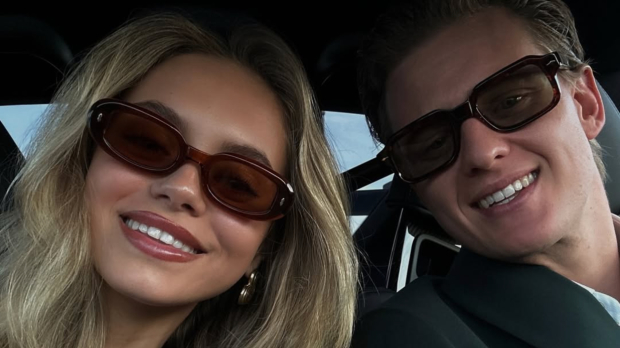 Laila Hasanovic with ex-F1 star and ex-bf Mick Schumacher. Credit: @lailahasanovic