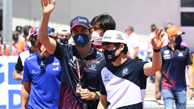 Tsunoda and Perez in Austria