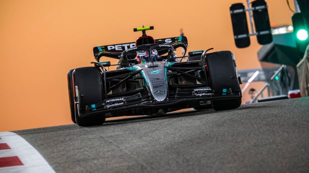 Kimi Antonelli in his Mercedes