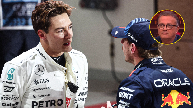 Russell, Verstappen, Plooij, socials