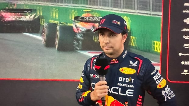 Checo en entrevista post carrera