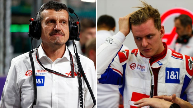 Guenther Steiner and Mick Schumacher