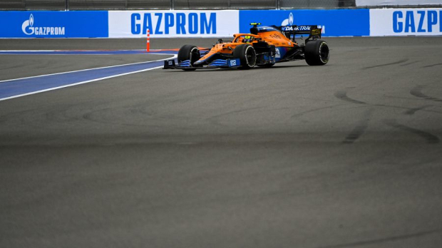 Norris, McLaren, Russia