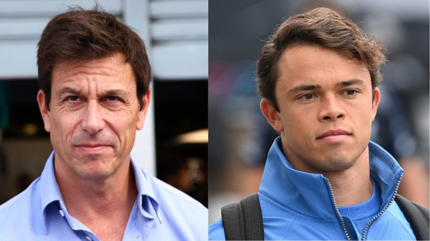 Toto Wolff, nyck de vries, split screen