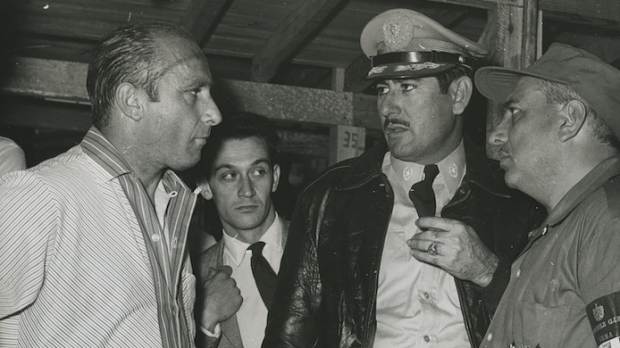 Juan Manuel Fangio a few days before being kidnapped in Cuba