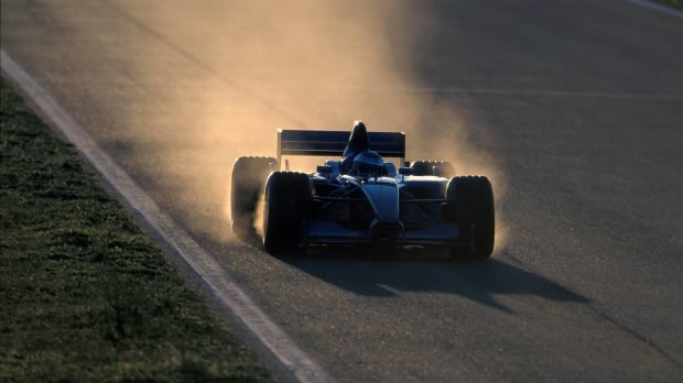 Alesi during winter testing in 2001