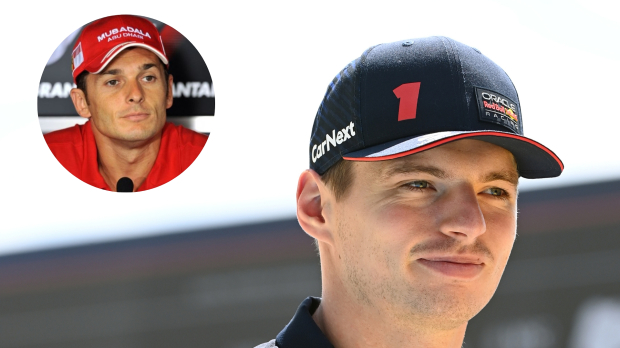 Max Verstappen and Giancarlo Fisichella