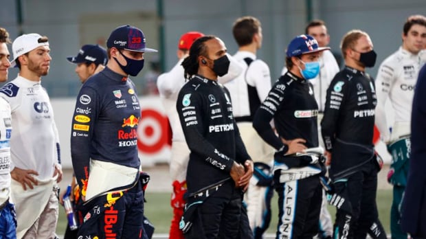Max Verstappen and Lewis Hamilton