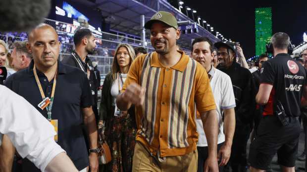 Will Smith on the grid in Jeddah