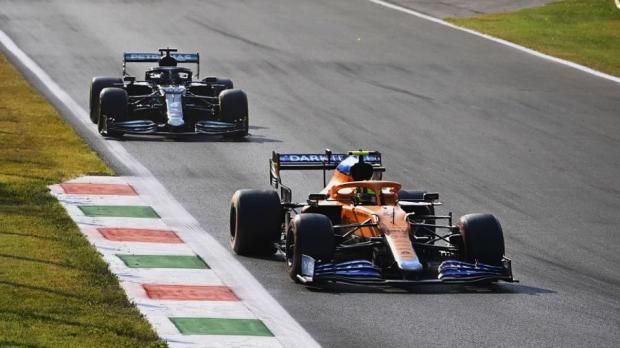 McLaren leads Mercedes at Monza
