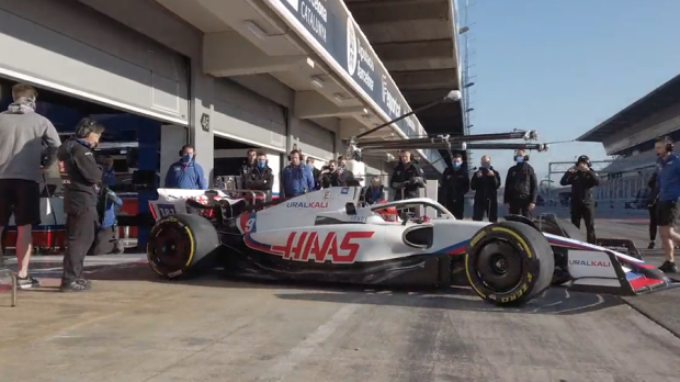 VF22 from Haas in Barcelona