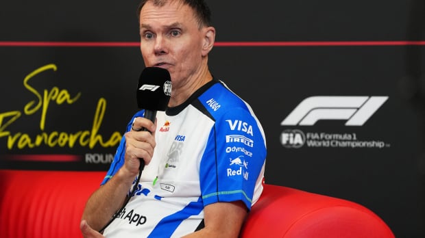 Permane at the press conference at Spa-Francorchamps — Foto: © Red Bull Content Pool