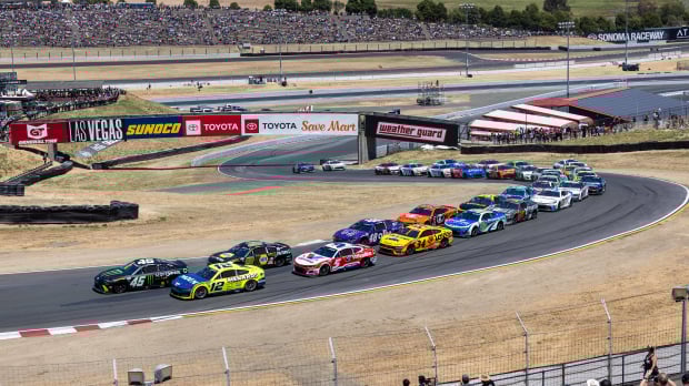 A generic image of the NASCAR Cup Series race at Sonoma