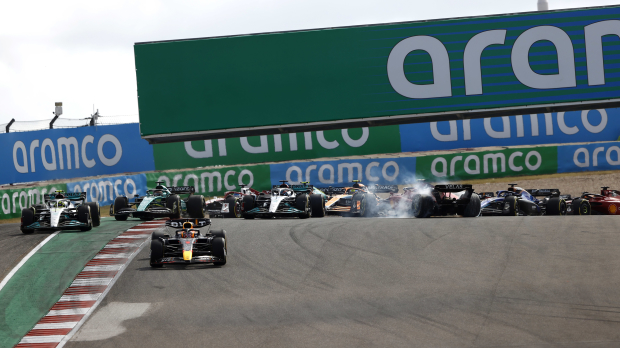 Start van de race op Circuit of the Americas