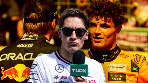 Russell, Verstappen, Norris, socials