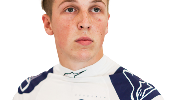 Liam Lawson in Alphatauri clothing