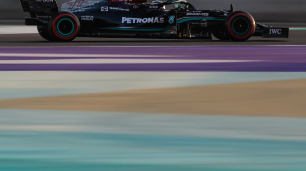 Bottas driving in Jeddah.