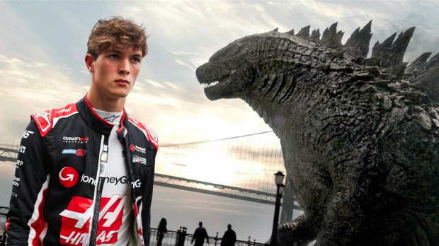Ollie Bearman faces down Godzilla — Photo: © IMAGO