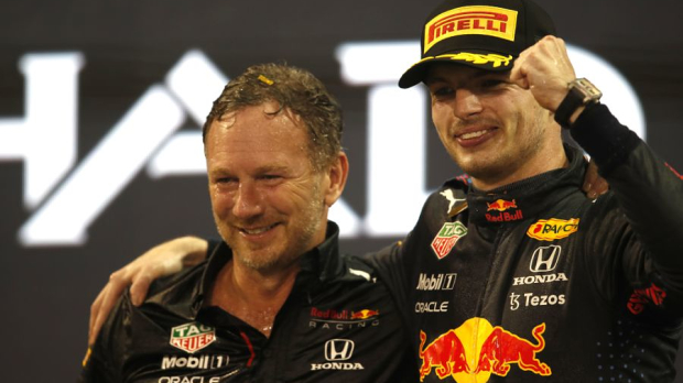 Verstappen, Horner, Abu Dhabi 
