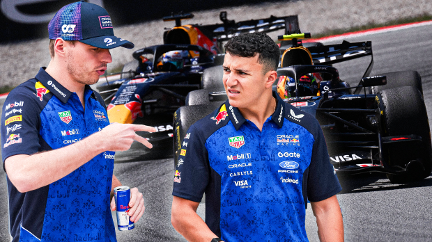 Hadjar, Verstappen, socials — Foto: © IMAGO